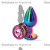 Joya anal color metalizado de 8x3,4 cm